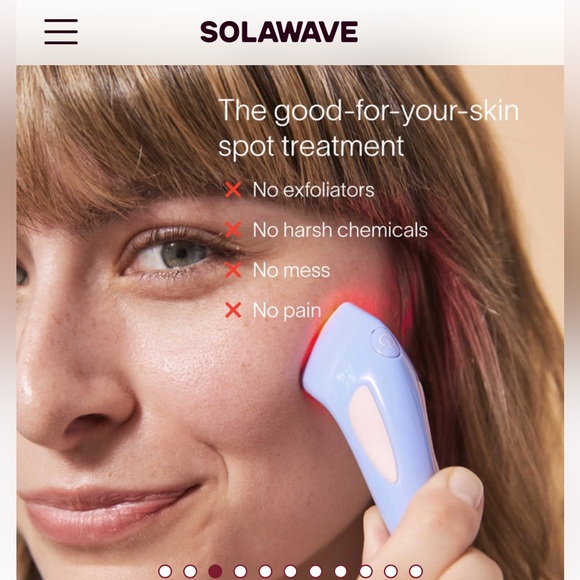 Solawave Bye Acne: 3-Minute Pimple Spot Treatment / Blue and Red Light - Picture 2 of 9